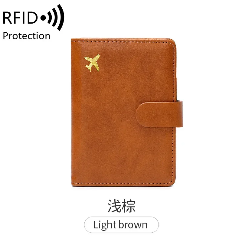 portefeuille de passeport de voyage avec lettres personnalisées, sac à cartes de grande capacité en cuir pu pour hommes, porte-passeport multifonction pour voyage d'affaires