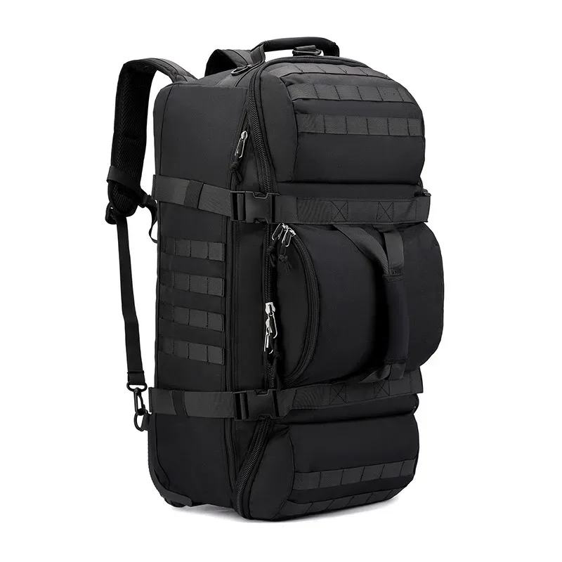 Sac de sport pliable à roulettes, sac à dos de sport multifonctionnel pour hommes et femmes, bagage à main pour les voyages et les entraînements