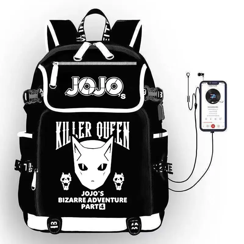 jojo's bizarre adventure anime sac à dos étudiant école sac à bandoulière grande capacité jeunesse en plein air voyage sac à dos cadeau de mode
