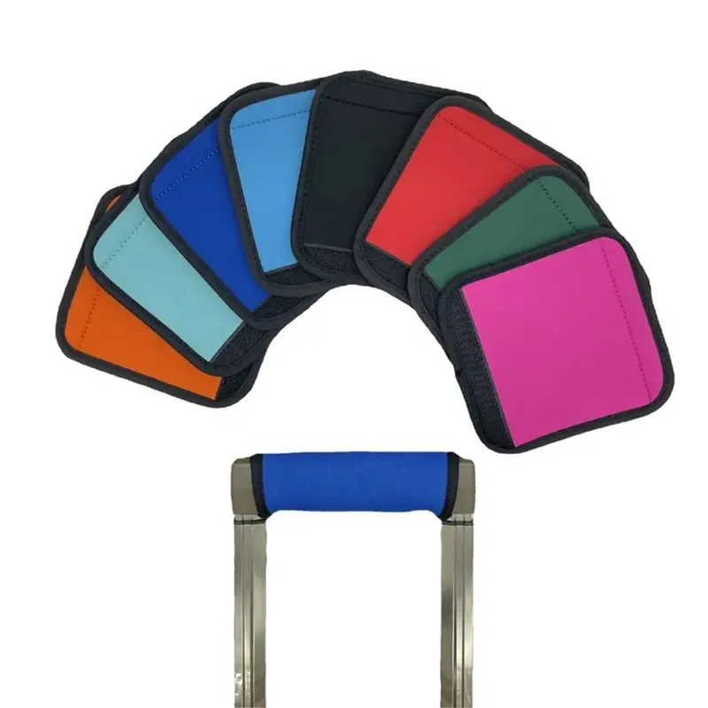 juste de protection pour poignée de bagage, housse souple, poignée de valise, housse ronde pour sac de voyage,