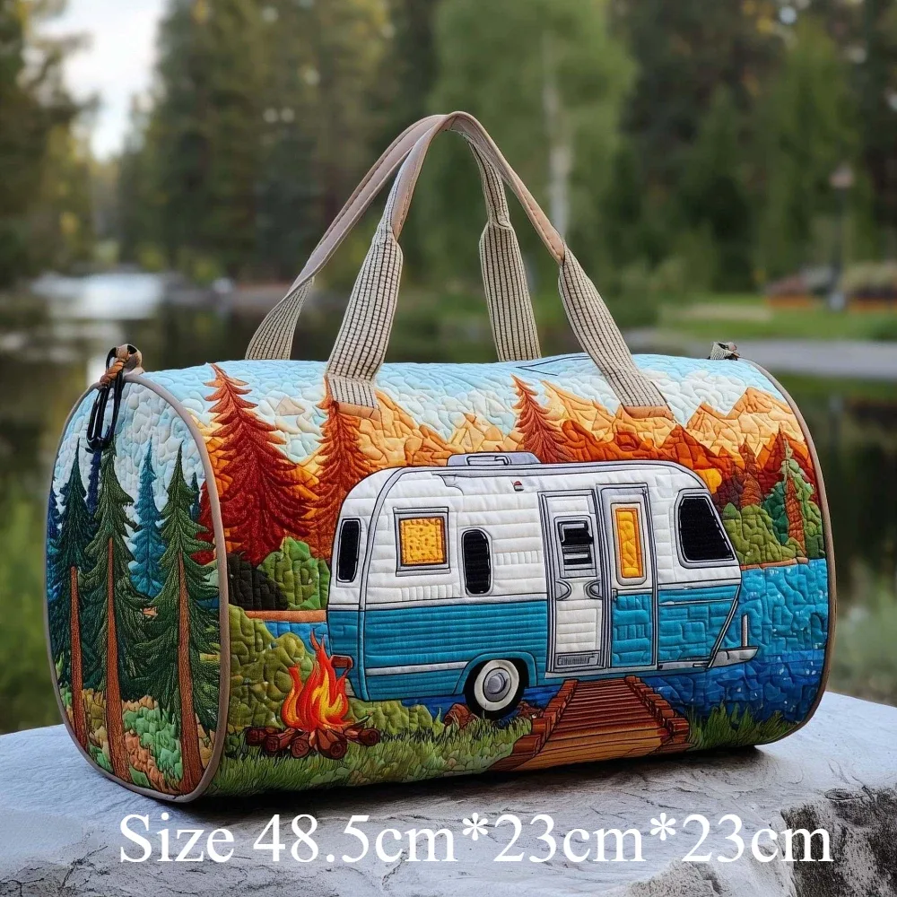 sac de voyage matelassé fait main, vintage, artistique, sac de voyage de style bohème, sac de week-end pour hommes et femmes, camping, randonnée, voyage en voiture