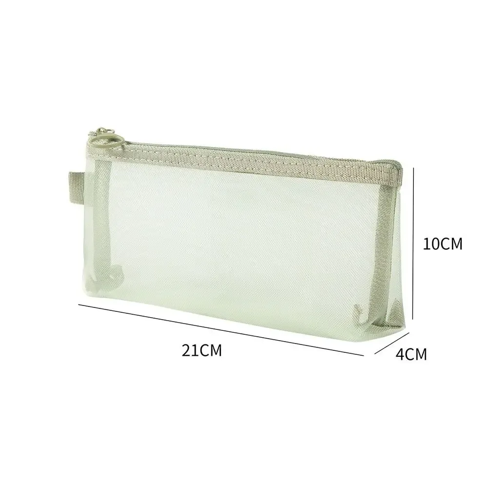 trousse de maquillage en maille transparente de grande capacité, porte-monnaie, sac à pinceaux cosmétiques, nouveau