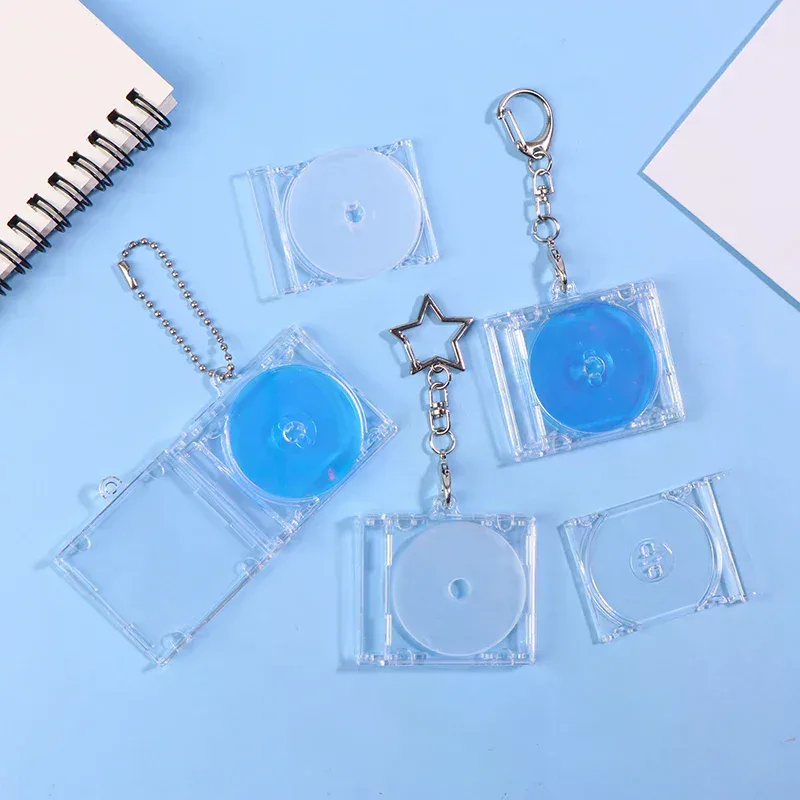porte-clés mini disque cd nfc ; décoration de sac à dos unique et porte-clés d'album