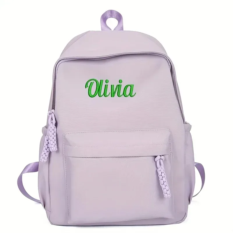 sac à dos pour enfants avec nom personnalisé – brodé, conception personnalisée, saison scolaire, grande capacité pour l'école et le cadeau