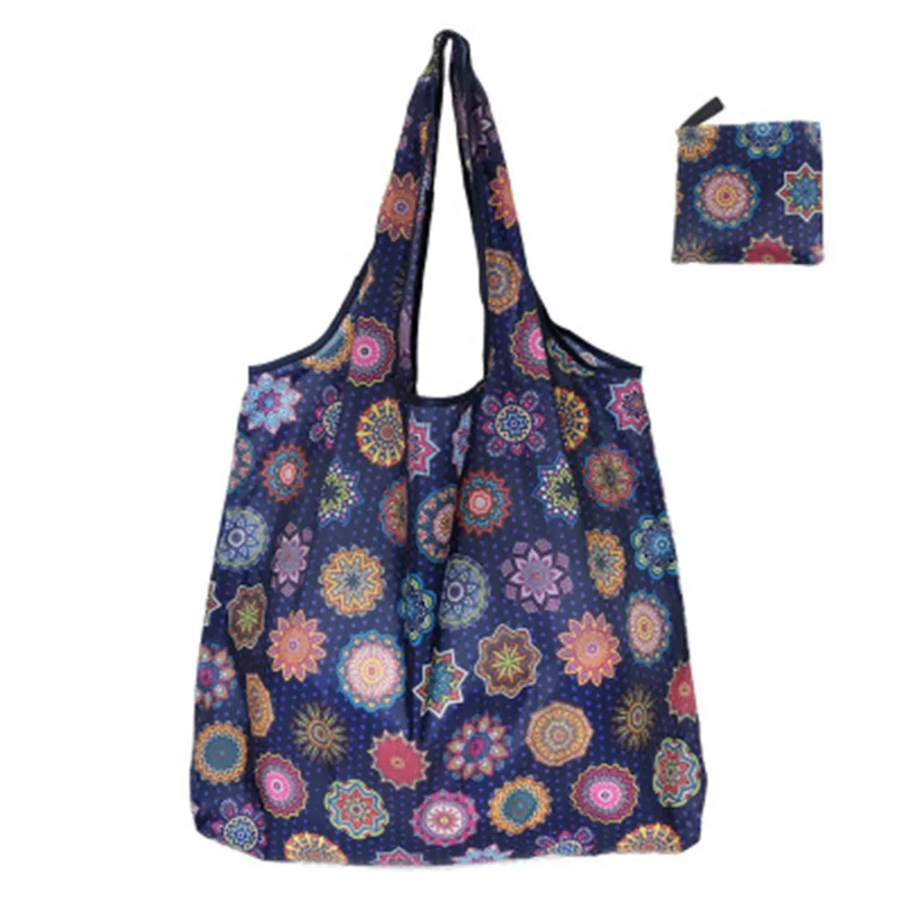 sacs à provisions réutilisables pour femmes, sac fourre-tout pliable, sac d'épicerie pour cuillère à soupe, sacs à main pliants de grande capacité, sac à cosmétiques de maquillage portable, nouveau