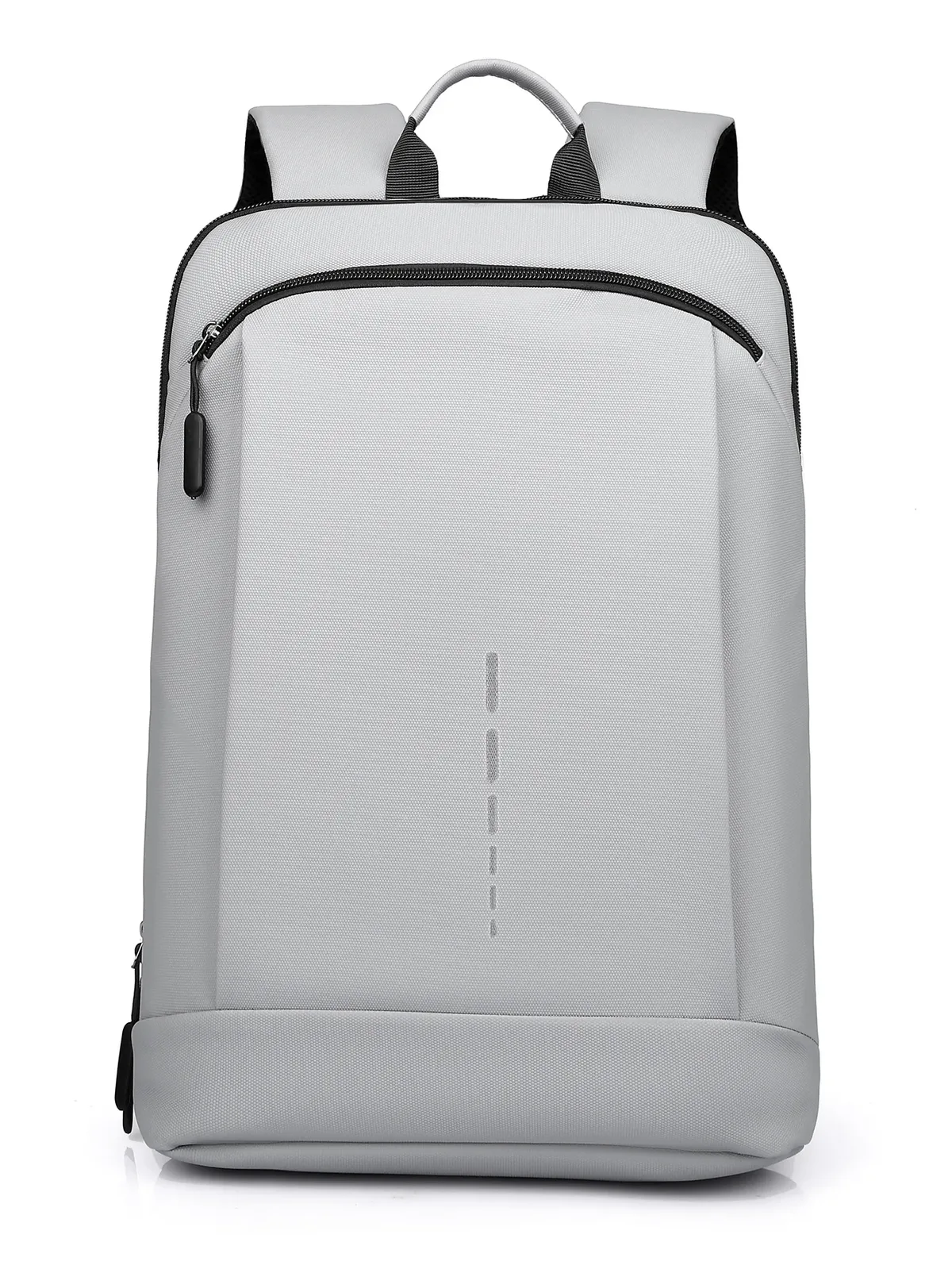 cartable d'étudiant léger en polyester imperméable, sac à dos d'affaires de stockage d'ordinateur de grande capacité carré vertical de 15.6 pouces
