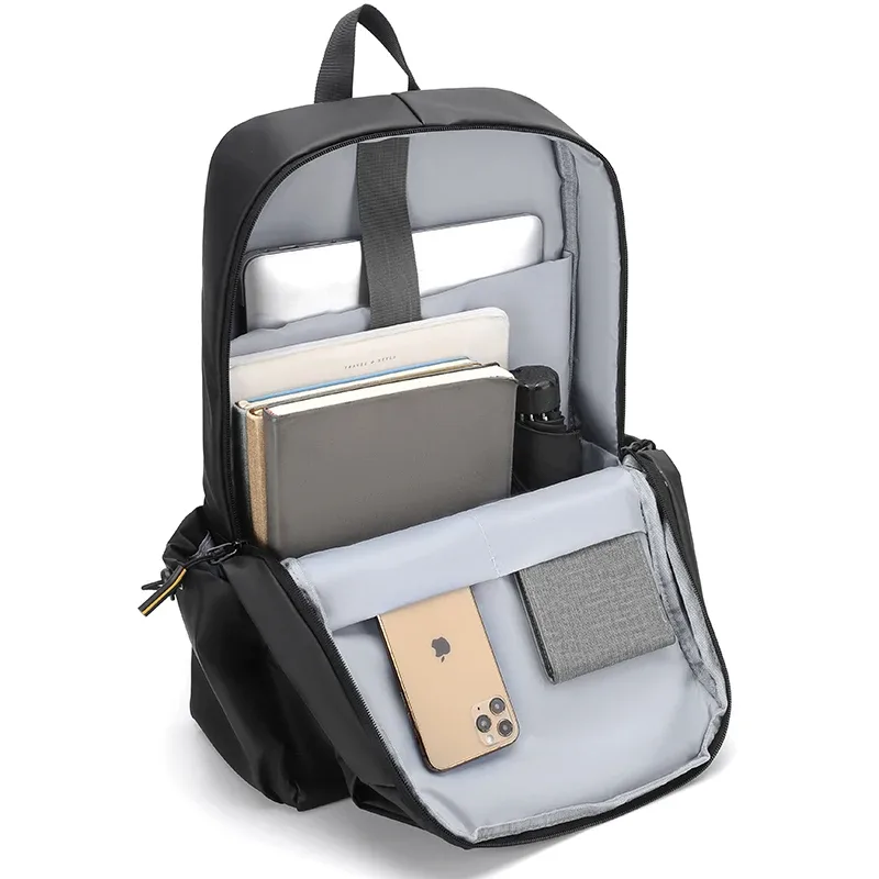 sac à dos de grande capacité pour homme, noir, léger, étanche, ordinateur portable, mode
