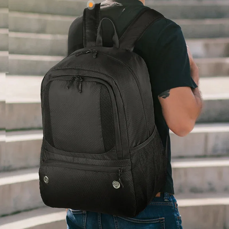 sac à dos de sport multifonctionnel, sac de matériel de football avec compartiment à chaussures indépendant, sacs à dos de voyage légers et imperméables pour l'extérieur