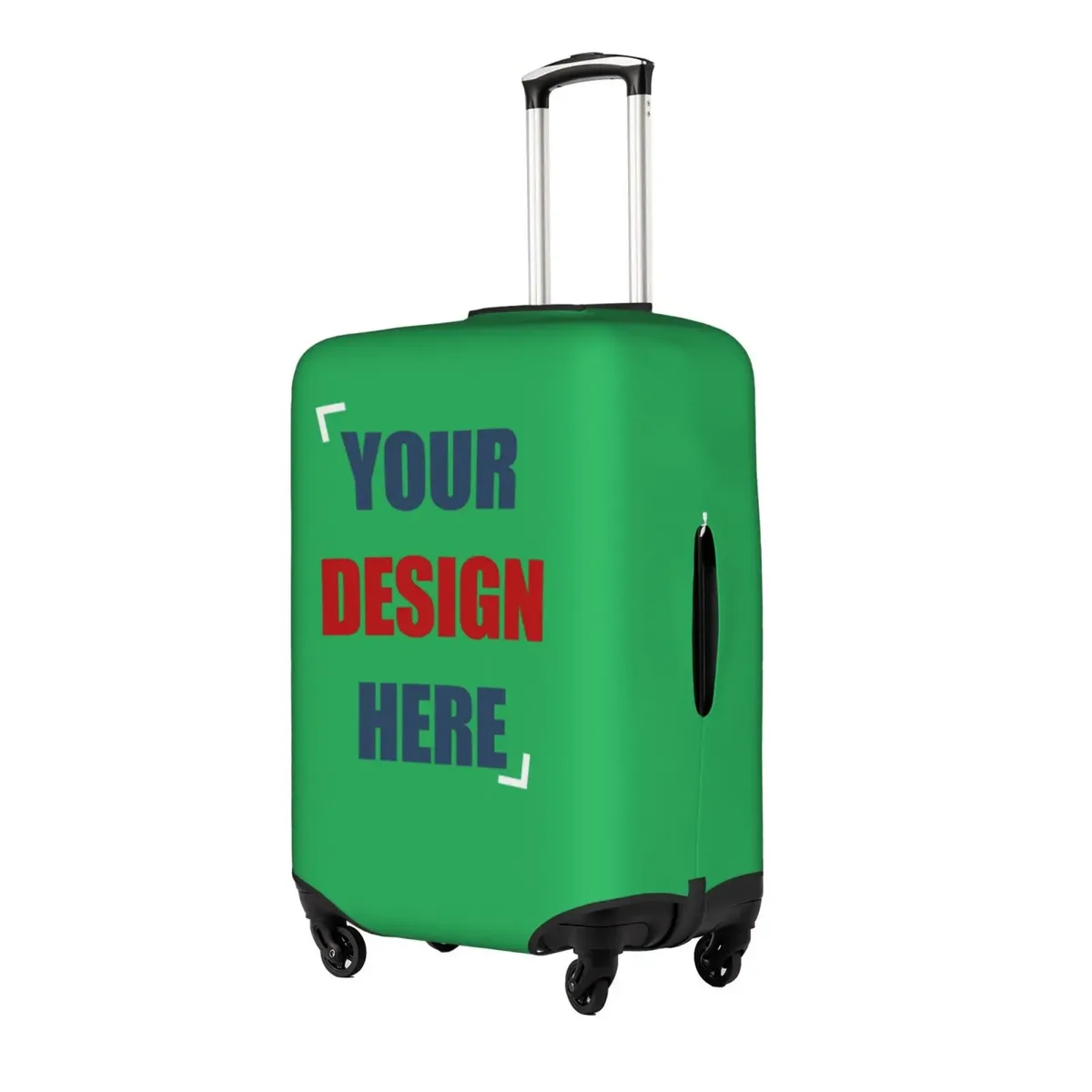 housse de bagage personnalisée avec logo, élastique, votre design ici, housse de protection pour valise de voyage, convient aux valises de 18 à 32 pouces