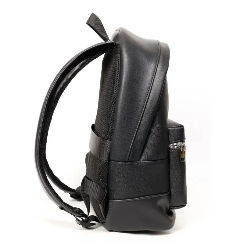 nouveau sac à dos décontracté pour hommes, sac à dos de voyage rayé à la mode, grande capacité, sac pour ordinateur portable, sac à dos en cuir pu souple, sacs d'école pour étudiants
