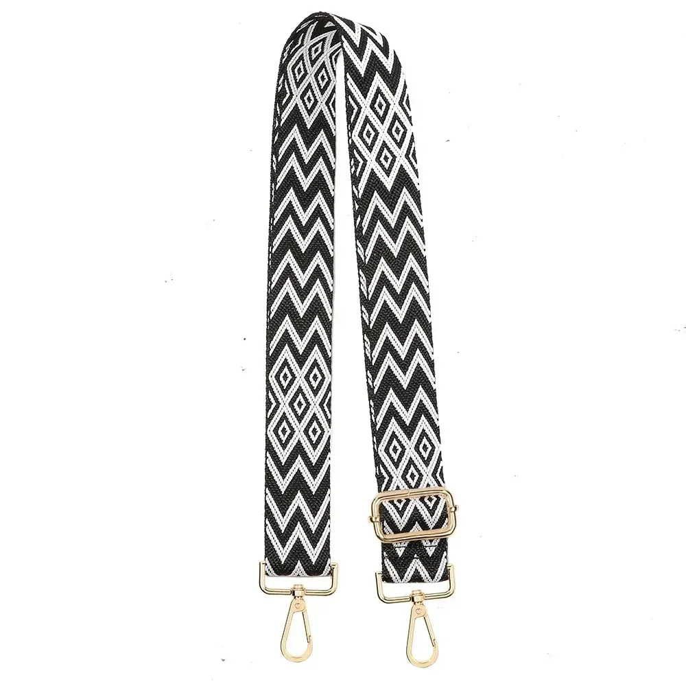 sangle de sac en nylon/coton pour femmes, sangles colorées pour bandoulière, accessoires de sac à bandoulière, ceintures réglables, sangles de sac à main