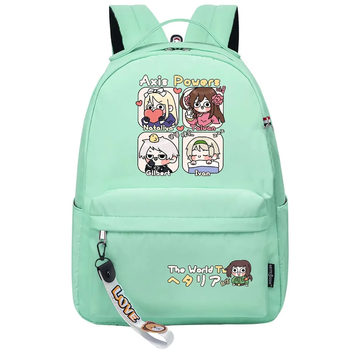 hetalia axis powers dessin animé sac à dos filles sacs d'école anime bookbags kawaii garçons voyage sac à dos mignon sac à dos sac à dos décontracté