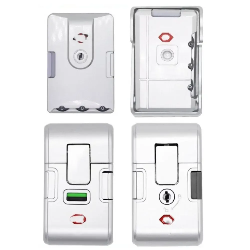 serrure portable noire et argentée avec mot de passe pour bagages, valise antivol, outil de sécurité, loquet, cadenas de sécurité