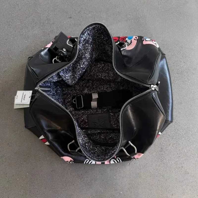 sacs de voyage mertra noirs grande capacité, qualité supérieure 1:1, sacs de cabine en cuir pu pour hommes mertra, sacs à dos pour femmes