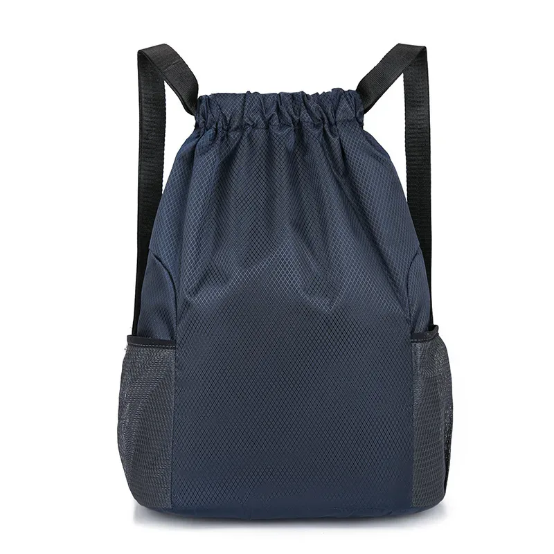 logo personnalisé nouveau style sac à cordon sac à dos pour hommes et femmes sac à dos de voyage simple avec sac de sport de fitness de grande capacité
