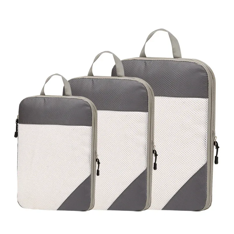 sac de rangement de voyage pour placard, bagages de voyage pour vêtements, chaussures, articles de toilette, cosmétiques, cubes d'emballage anti-poussière, sac de compression