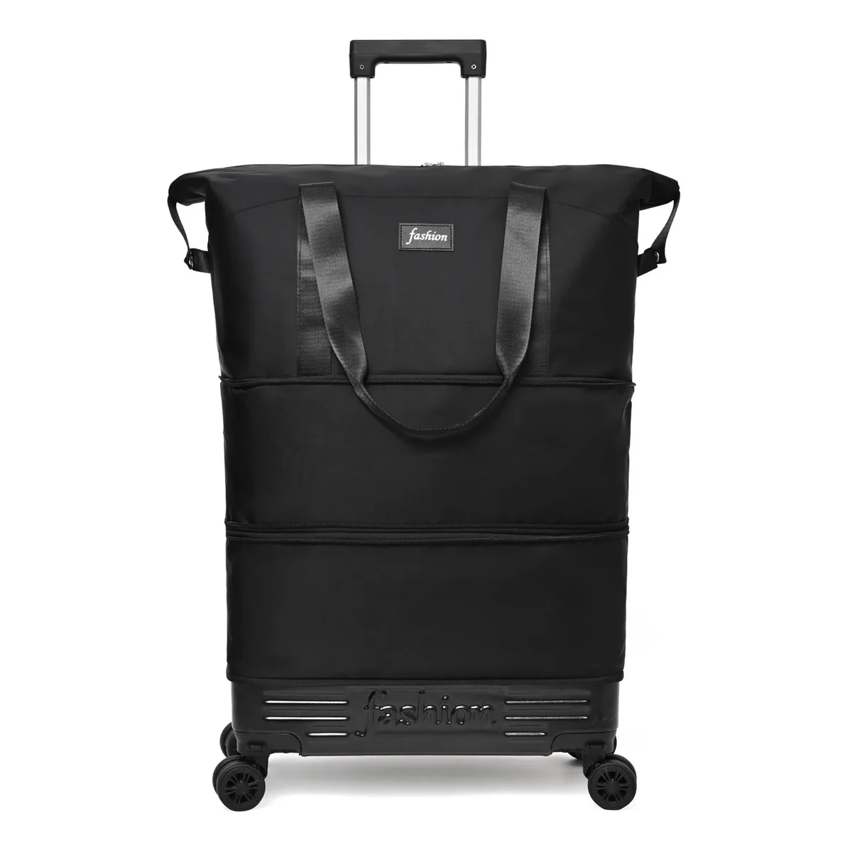 sac de voyage imperméable et tendance avec poignée et roulettes universelles, design compact et simple, sac en toile pour hommes et femmes