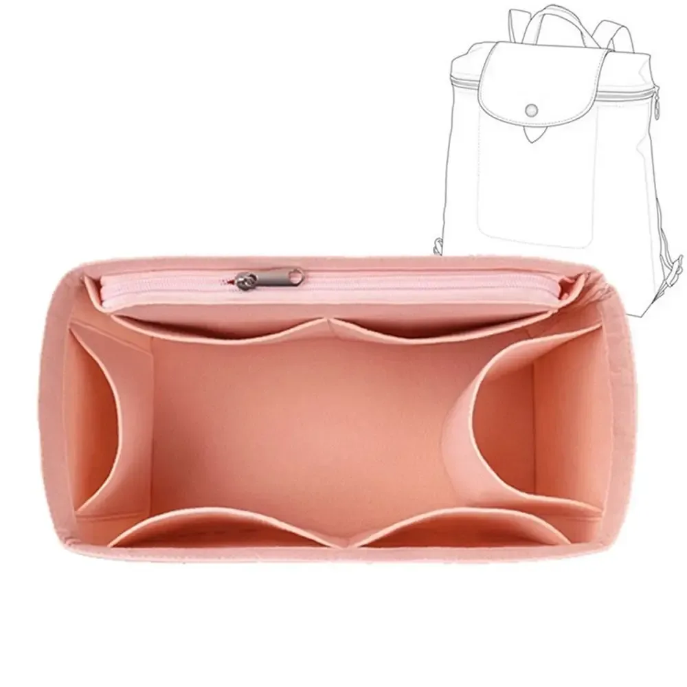 sac à dos à doublure en feutre pour femme, sac à dos longchamp le pliage, sac de voyage, insertion de sac à main à doublure, évaluateurs