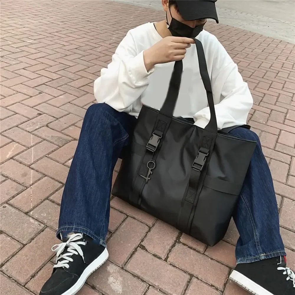 sac fourre-tout imperméable et durable pour homme, grande capacité, en tissu oxford, sac de voyage décontracté, sac de sport en nylon, streetwear