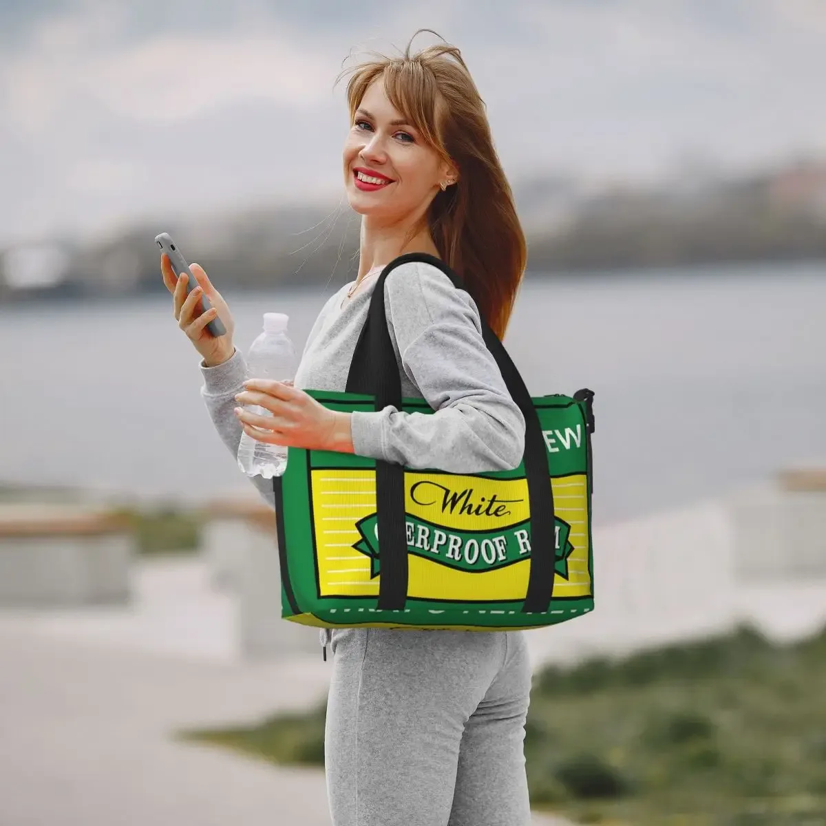 sac de voyage de plage personnalisé wray and nephew (1), fourre-tout de grande capacité pour salle de sport, yoga, sac à bandoulière de shopping pour femmes