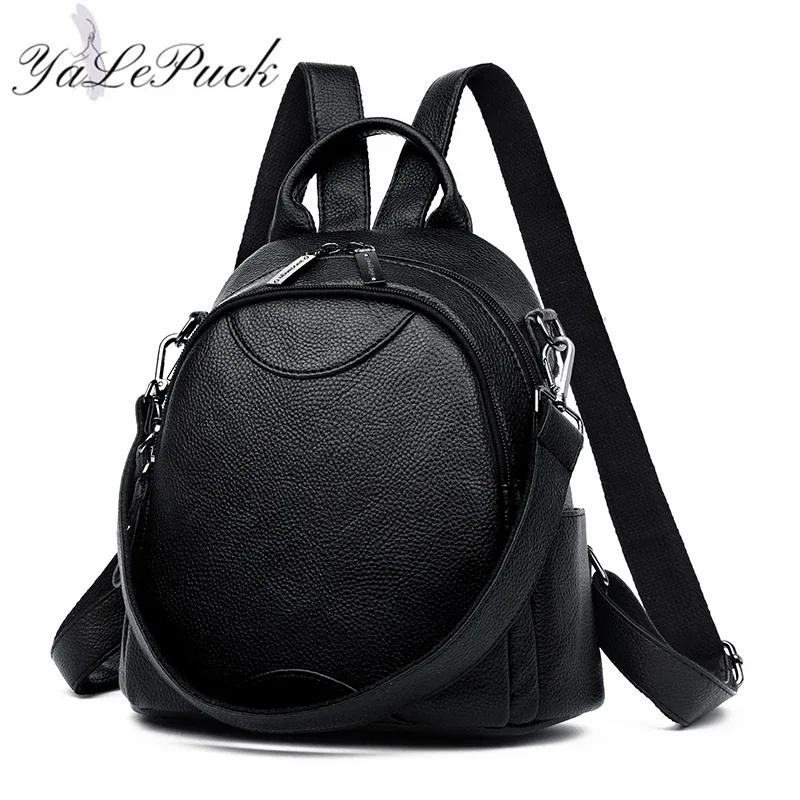 Sac à dos en cuir de haute qualité pour femmes, sac à dos de voyage de grande capacité, sacs d'école à la mode pour adolescentes, sacs à bandoulière Mochila