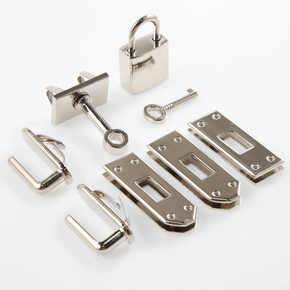 1 ensemble de boutons de verrouillage à fermoir en métal pour femmes, sac à main, sac à bandoulière, accessoires de bricolage