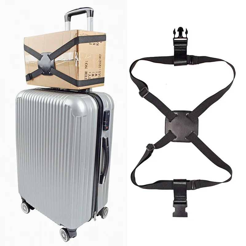sangle de bagage en nylon élastique, réglable, pour valise de voyage, sangles à boucle, ceinture de bagage, pack de valise, ceinture de sécurité, accessoires de voyage