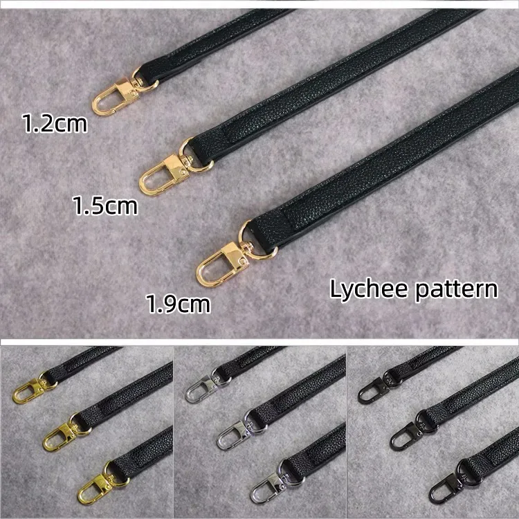 sac noir en cuir pu pour femmes, sangle d'épaule, ceinture réglable, poignée de remplacement, accessoires