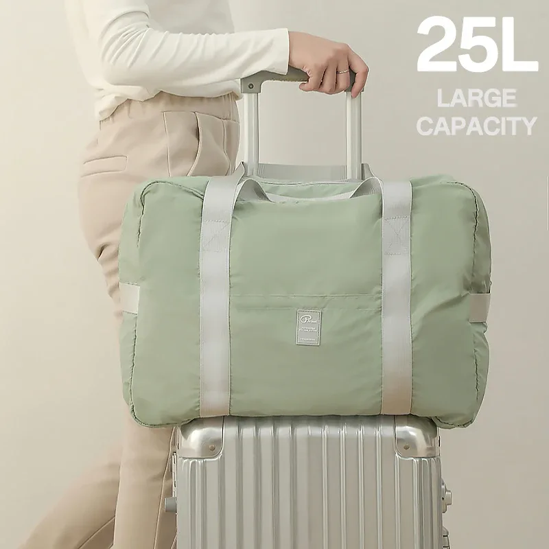 Sac de voyage pliable et étanche, fourre-tout de grande capacité, sac de rangement de bagages avec plusieurs poches