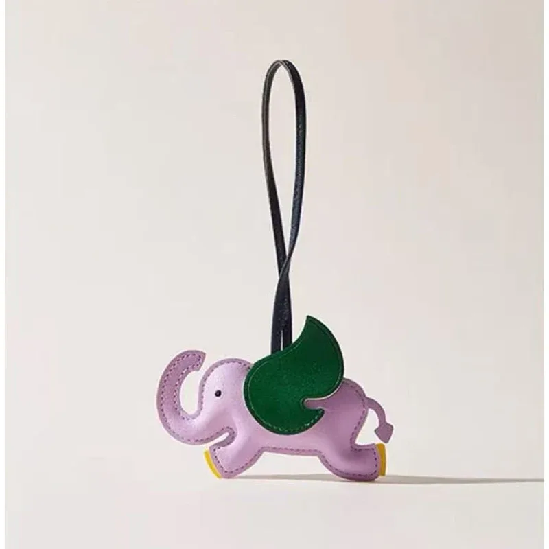 mignon et ludique en cuir dumbo sac pendentif sac à breloques sac accessoires sac d'école sac à dos charme