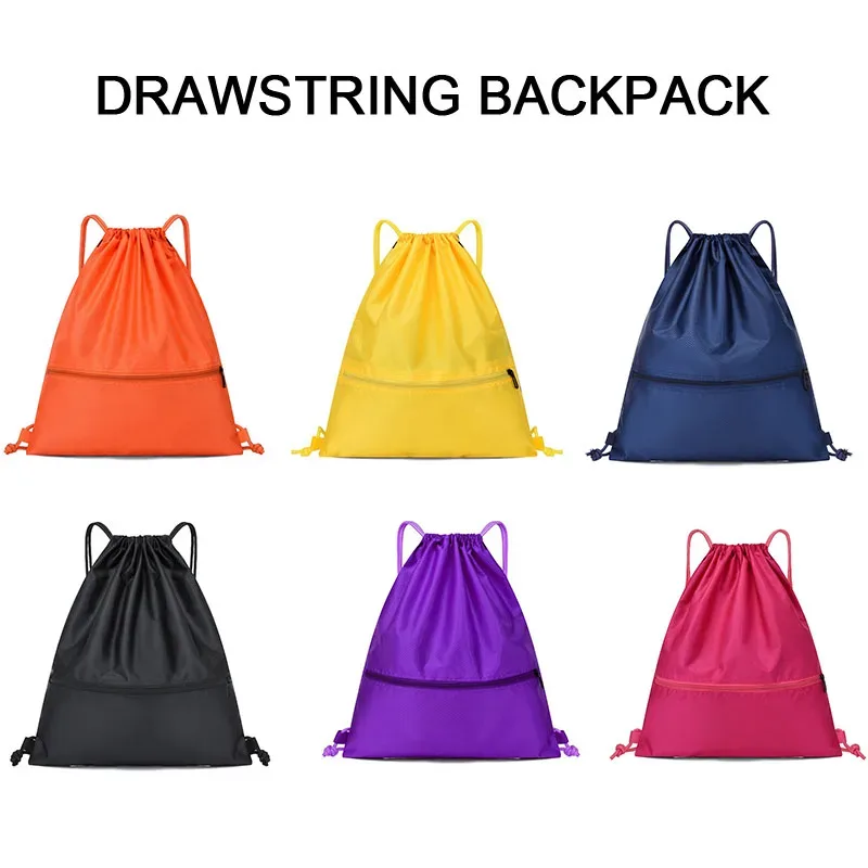 Nouvelle pochette sac à cordon sac à dos sac à cordon pour enfants avec cordon de serrage pas de douleur sac de vêtements de sport scolaire LSD03