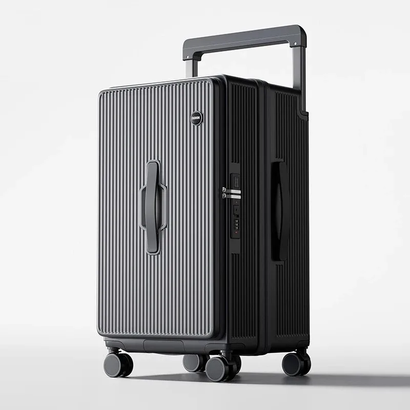 klqdzms valise à roulettes de 32 pouces, grande capacité, valise trolley de 20 pouces, boîte de transport pour ordinateur portable, sac à bagages avec mot de passe pour étudiant