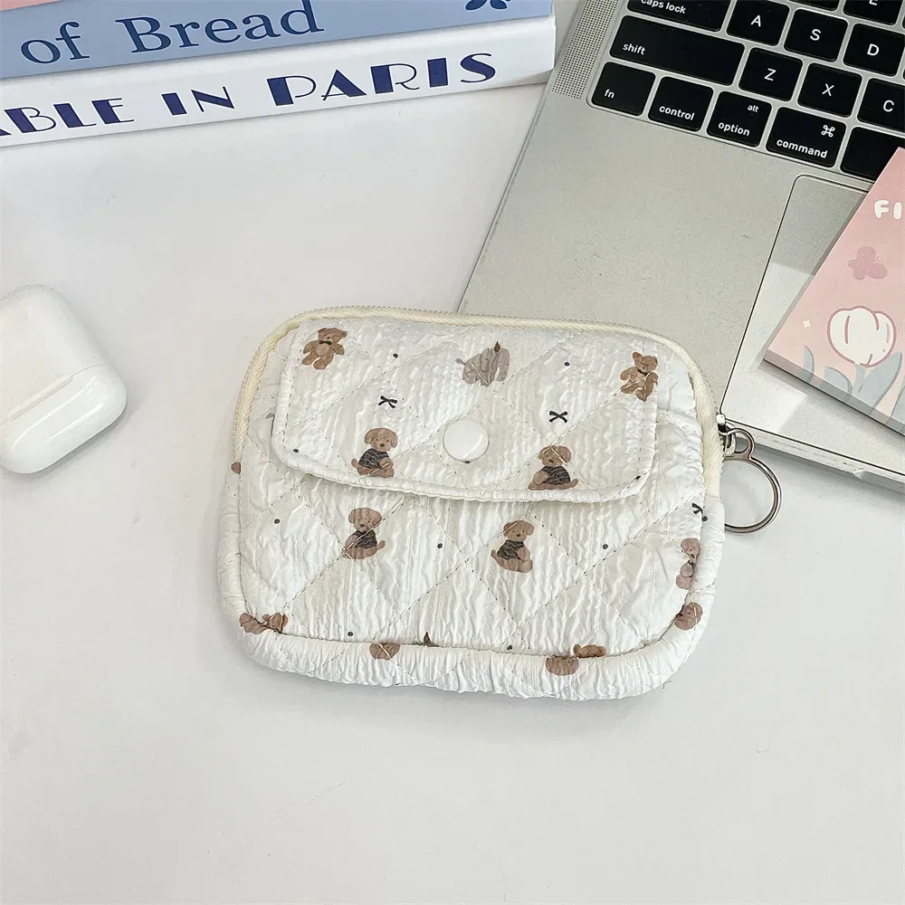 dessin animé mignon petit voyage cosmétique rouge à lèvres écouteur carte portable sac de rangement sac à main femmes cadeau pochette dans les sacs de maquillage organisateur
