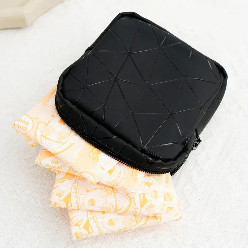 sac cosmétique pour femme, porte-monnaie, trousse de maquillage, sac de rangement pour tampons, sac pour serviettes hygiéniques, essentiels pour étudiantes en dortoir universitaire