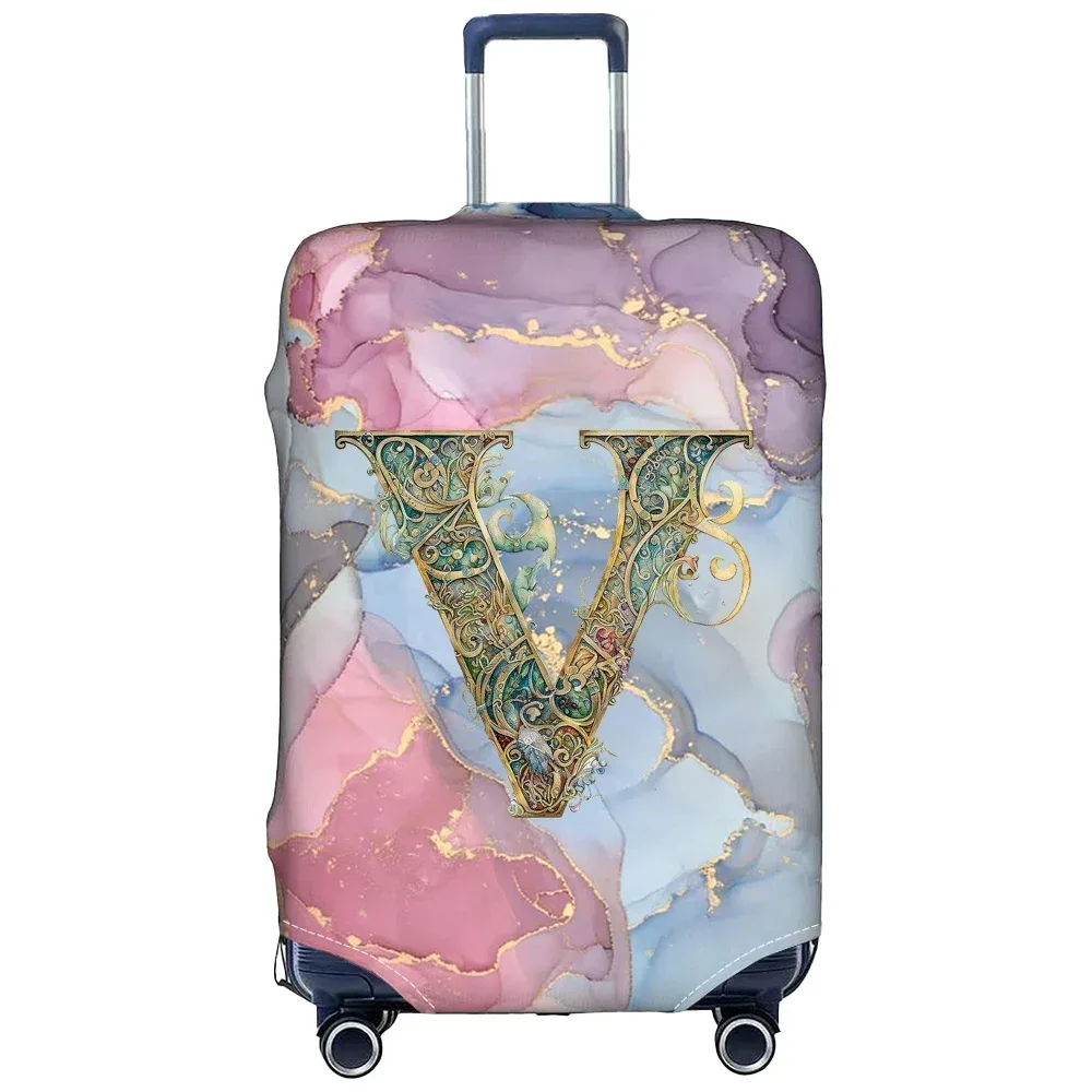 housse de protection élastique épaisse pour valise de voyage, pour valises de 18 à 28 pouces, série graphic lette
