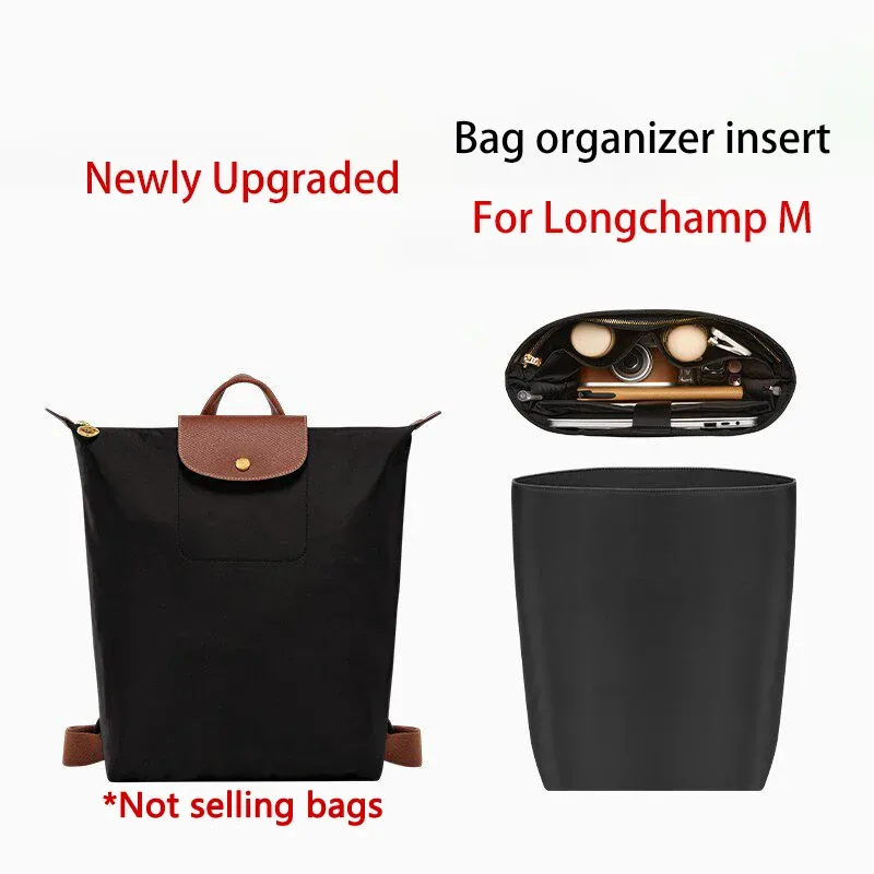 organisateur de sac pour sac à dos longchamp, pour ranger un ordinateur et une bouteille d'eau, facile à retrouver, en nylon durable, accessoires de sac.