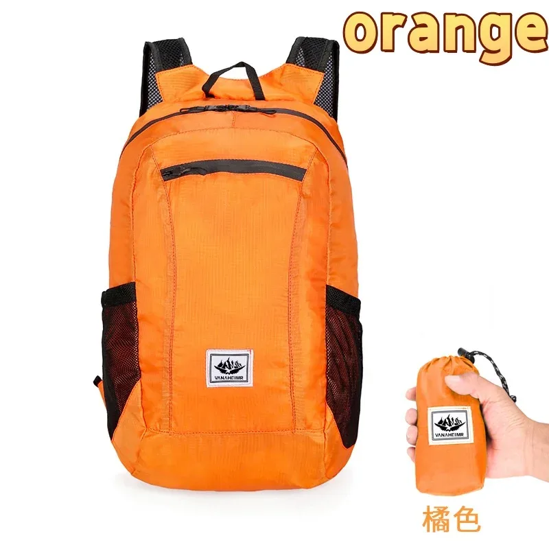 sac de randonnée en plein air 20l, sac à dos portable léger, pliable, étanche, ultraléger, pour voyage, randonnée, sac de jour