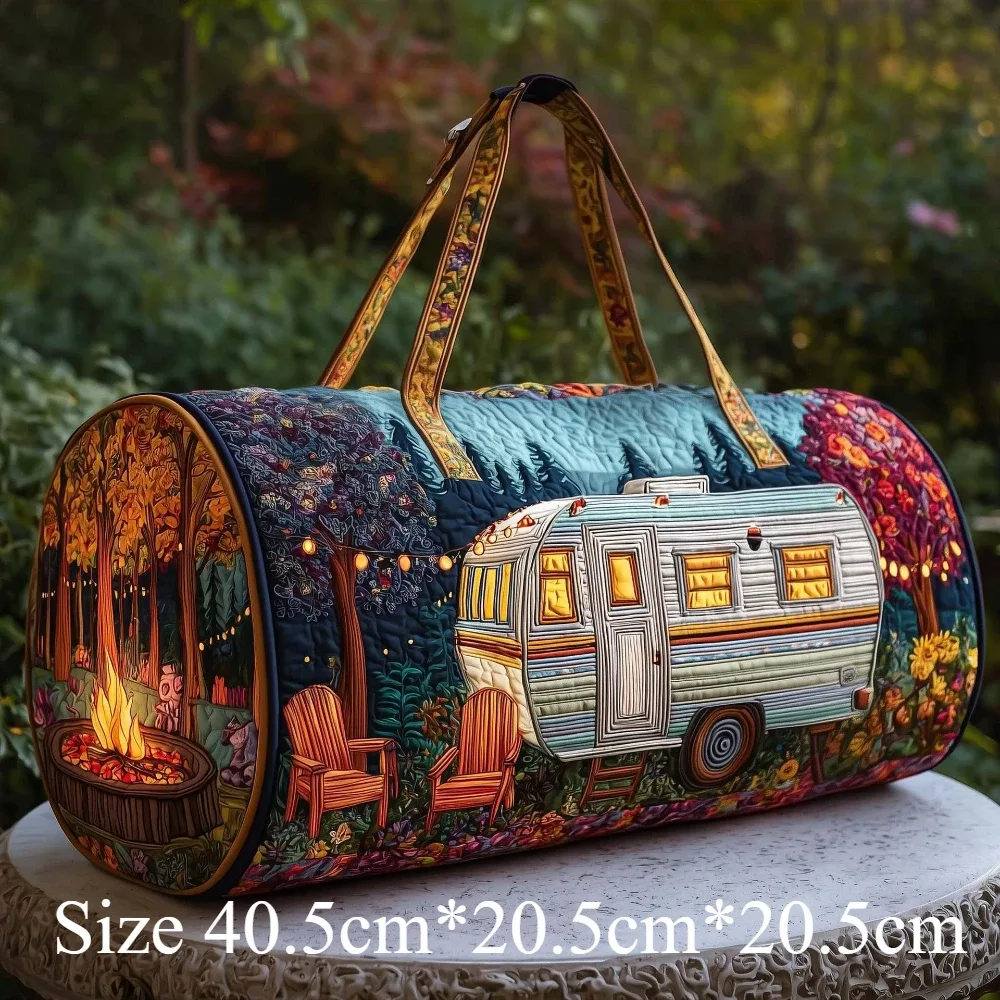 sac de voyage matelassé fait main, vintage, artistique, sac de voyage de style bohème, sac de week-end pour hommes et femmes, camping, randonnée, voyage en voiture