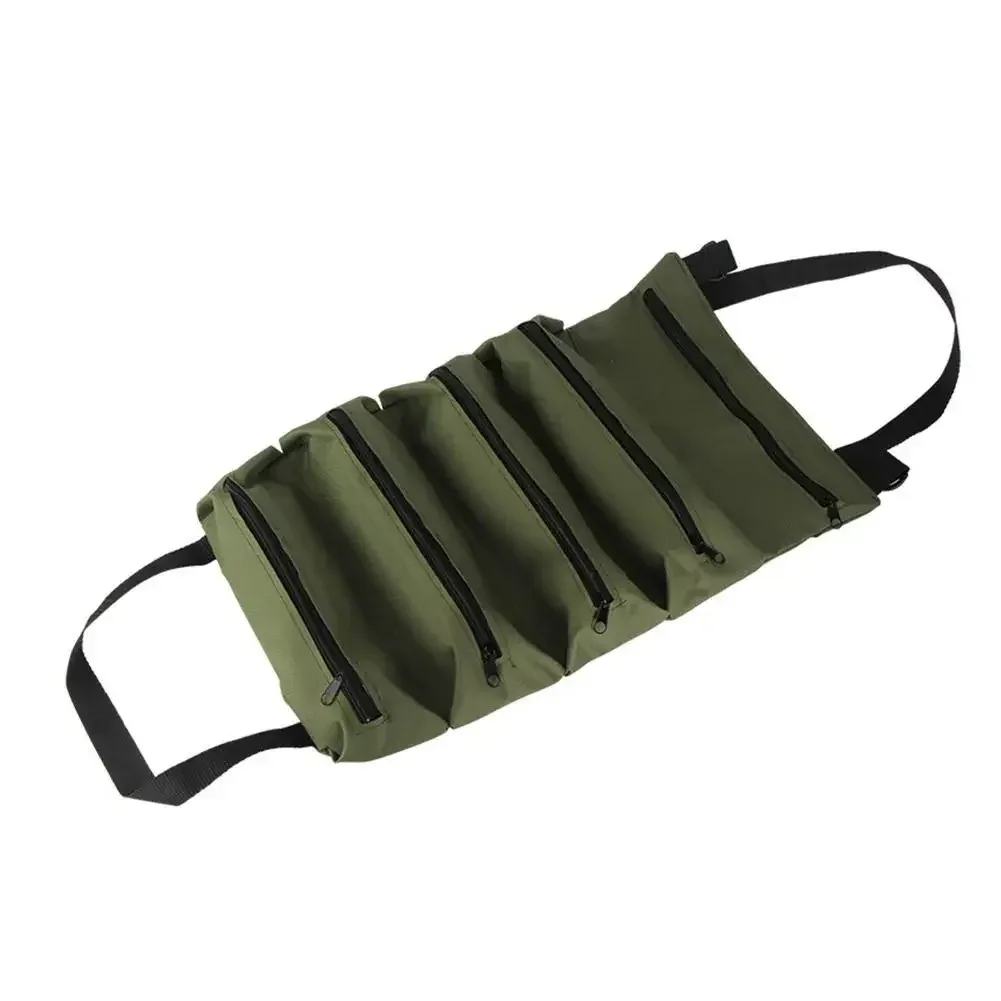 organisateur enroulable pour outils en tissu oxford robuste, étanche, résistant aux déchirures, rangement multi-compartiments pour électriciens mechani y7v1