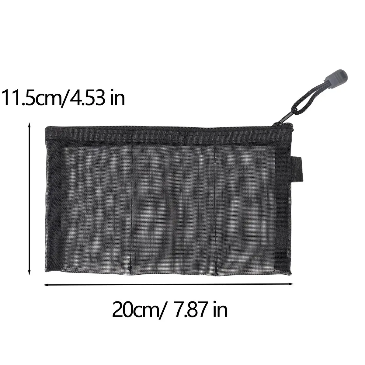 sac de rangement portable en maille pour voyage, pochette de transport pour câbles de données, sac multifonctionnel à trois compartiments pour bijoux, accessoires, cosmétiques et cartes