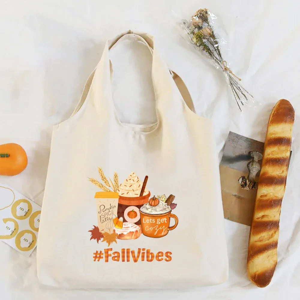 sac à bandoulière imprimé pumpkin spice & jesus christ, automne, thanksgiving, halloween, sacs en toile, sac à main fourre-tout festif, cadeau pour elle