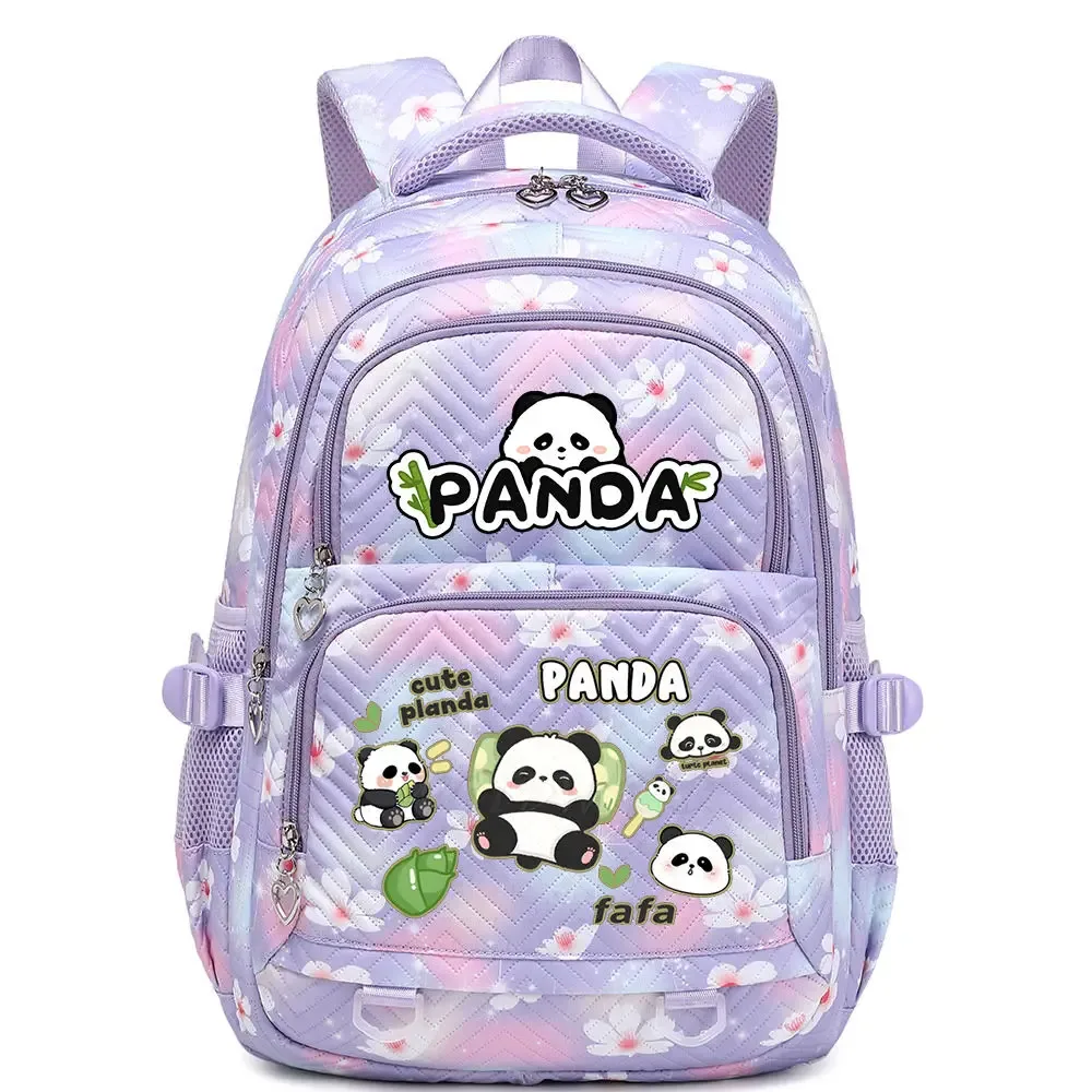 nouveau panda he hua sac à dos mignon dessin animé imprimé étudiant cartable mode garçons filles haute qualité grande capacité voyage sacs à dos