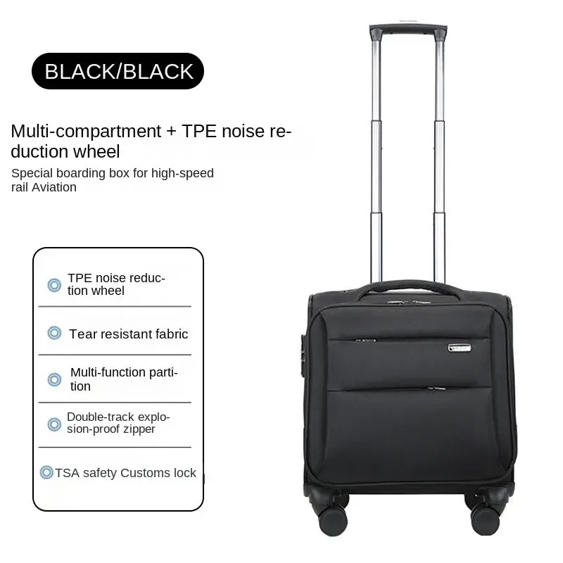 12-20 pouces mini valise grande capacité bagage roulant tissu oxford étanche embarquement voyage d'affaires chariot valise 캐