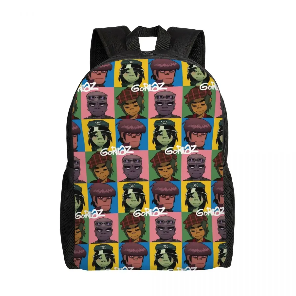 sac à dos de groupe musical gorillaz, sac à livres pour étudiants garçons et filles, sac d'école, sacs à bandoulière pour ordinateur