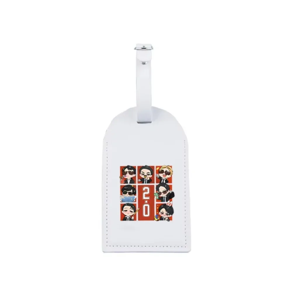 étiquette de bagage personnalisée arirang 2.0 world tour 2026 en pu, étiquette d'identification de sac de voyage durable et tendance, cadeau idéal pour les fans de k-pop