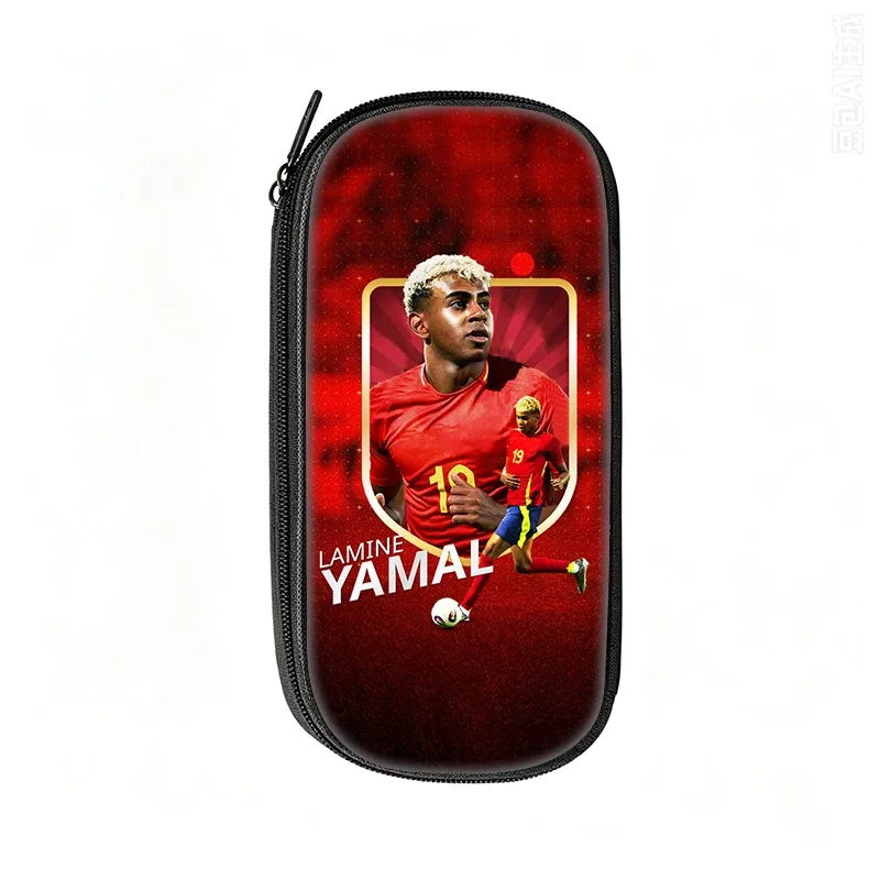 sac à crayons football star l-lamin yamal, trousse à crayons à motif, meilleur cadeau, trousse de maquillage, trousse à crayons de sport pour étudiants, voyage, football