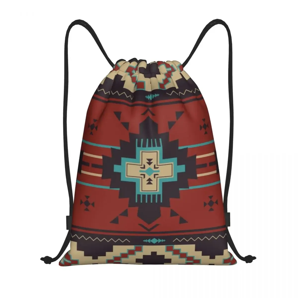 sac à dos navajo native american tribal pattern proximity wstring pour hommes et femmes, sac de sport pliable, sac de sport, sac d'entraînement