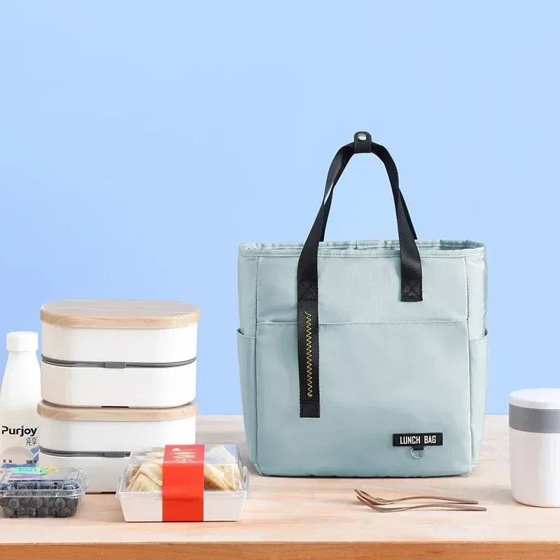 sacs de rangement à fermeture éclair pour femmes, sacs isothermes de voyage pour pique-nique, sacs à main, boîte à lunch bento, sac thermique grande capacité pour aliments