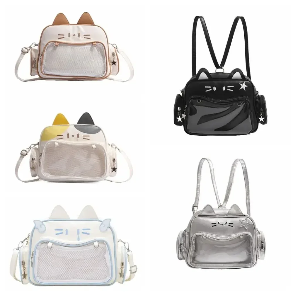 Doux Adge affichage chat mignon Itabag JK Kawaii Style Preppy poupées sac fourre-tout Anime Badge spectacle stockage Y2K sac à bandoulière en plein air
