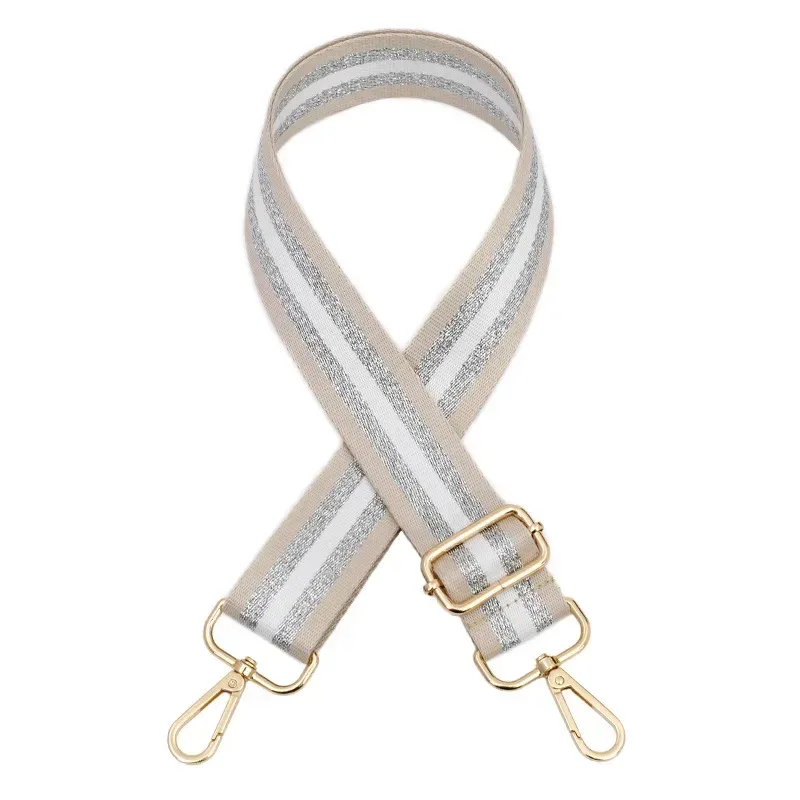 deepeel – sacs à bandoulière pour femmes, sangle de couleur argent soie 80 ~ 3.8cm, sangles réglables, remplacement à une épaule, accessoires de sac à bandoulière, 130cm